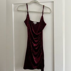 Revolve by the way. Velvet Dress
